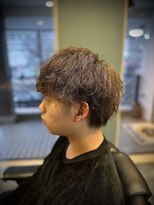 レオヘアワークス(LEO HAIR WORKS)&nbsp;ツイストスパイラル　メンズパーマ　新潟市中央区　床屋
