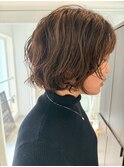柔らかい動きのボブパーマ