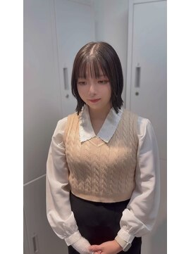 ザシェノンウメダ(THA CHAINON UMEDA) イメチェン/ピンクベージュ/アンブレラカラー/前髪/心斎橋