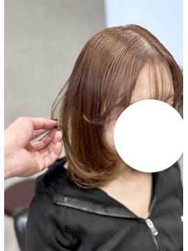 ソヨン 平塚店(SOYON) フェイスレイヤー×ブリーチなしほんのりピンクベージュ〇平塚