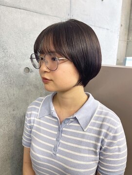 ココ 西葛西南口店(COコ) ショートボブレイヤー髪質改善ストレートココアベージュ西葛西
