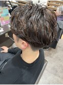 毛流れパーマ