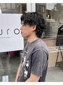 【濡れウルフ】無造作カールで色気を出すメンズパーマ