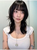 ハッシュカット×透明感グレージュカラー