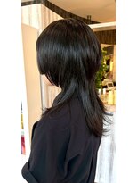 ヘアショップエヌアンドエー 久喜店(hairshop N&A) 黒髪美人の小顔見せウルフレイヤーミディ