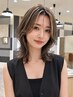 [篠原指名限定]白髪ぼかしハイライト＋カラー＋カット[新宿_白髪染め_脱白髪]