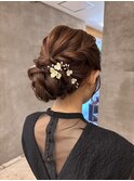 結婚式お呼ばれヘアセット