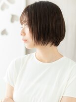 カバーヘア ブリス 北浦和(COVER HAIR bliss)&nbsp;シースルーバングブリーチなしナチュラルショート20代X北浦和