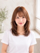 ティーシーアール(TCR)&nbsp;抜け感ハッシュレイヤー×シアーブラウン
