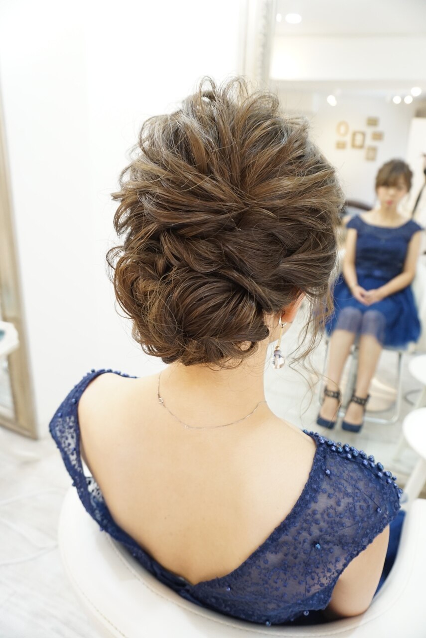 ふんわり大人アップ ヘアセット：L004866856｜ヘアアンドメイク
