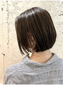 ショートボブ/ハイライト　　　担当　夕島