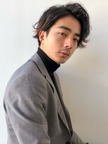 ラルユー 金山(LallYou)&nbsp;シルバーカラー/フェードカット/かき上げ/ニュアンスマッシュ