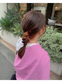 コントラストオレンジカラー20代30代