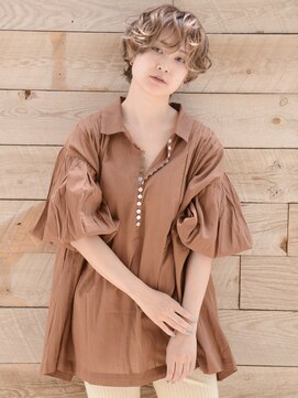 ロアー 葛西店(RAWR hair) 【RAWR】無造作パーマ_メンズライク_カーリーショート