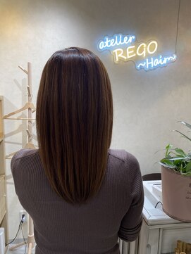 アトリエ レゴヘアー(atelier REGO Hair) 【最高級マイフォースカスタマイズ×モノトーンベージュ】