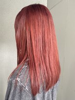 ソーコ 渋谷(SOCO)&nbsp;チェリーボルドーブリーチダブルカラーオレンジカラーミディアム