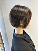 【地毛ハイライト】×ナチュラルボブ