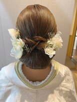 花嫁ヘア　前撮りヘア　ウェディング　結婚式　和装