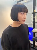 ボブ ミニボブ ワイドバング 前髪カット 原宿 表参道
