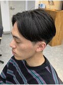 センターパートツイストスパイラルパーマニュアンスパーマ