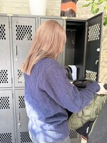 ヲタク(wotaku.)&nbsp;ミルクティーブラウンベージュダブルカラーケアブリーチボブ