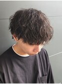 マッシュ波巻きツイストスパイラルパーマメンズ群馬高崎眉毛