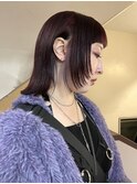 ボブウルフ_暖色カラー