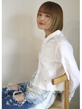 ソワ オモテサンドウ(SOIE OMOTESANDO) 【SOIE】2トーンカラーボブ