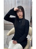 大人かわいいエギョモリミルクティーブラウン ひし形シルエット