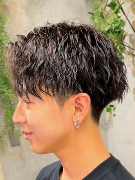 アポロ 横浜(apollo) men's/スペインカール/スパイキーショート/ブルーブラック
