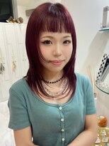 モナバイルーブル(MONA by Louvre)&nbsp;【MONA】オン眉レイヤー/レイヤー/暖色カラー/前髪カット