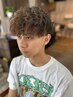 【メンズオススメ】カット+キラ髪カラー+眉カット+補修トリートメント￥7700