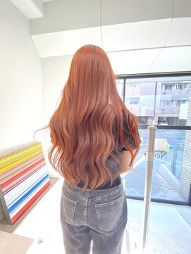 ニュート(Neut ) ブリーチ無しダブルカラー/オレンジ/アプリコット/ロング