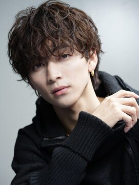 リップス 心斎橋(LIPPS) 波巻きスパイラルメンズヘアマッシュツイストパーマウルフカット