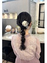 ヴィサージュバスク(VISAGE ba.s.k)&nbsp;華やかで可憐♪編みおろしヘアセット