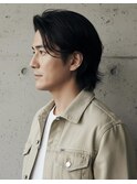 ▼黒髪センターパート2.0/フェザーパーマ/ニュアンスパーマ