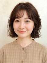 ベレッタ 楠葉店(veretta.)&nbsp;大人可愛い/レイヤーボブ/ナチュラルパーマ/くびれヘア/流し前髪