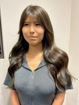 ヘアリゾート粋 ティガ 池袋店(tiga) ダークオリーブ/透明感カラー/レイヤーロング