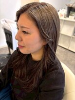 ベルメール ヘアー(Belle mer hair)&nbsp;大人可愛い 透明感 グレージュ ハイライト レイヤー 髪質改善