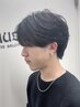 【自然な毛流れ】メンズカット+曲がる縮毛矯正+シェルパ¥17000