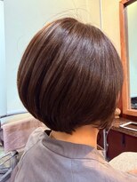 ルーファス 恵比寿 渋谷(Ruufus)&nbsp;40代50代60代  大人ツヤ丸みショートボブ 2606