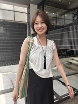 ケイトミラー(KATEMIRROR)&nbsp;ショートボブカットブラウンベージュカラー