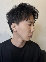 クオンヒール 淀屋橋店(QUON HEAL)&nbsp;大人メンズショート/ピンパーマ/メンズパーマ×