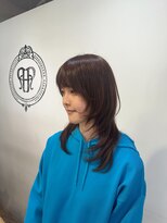 プシュケ(PSYCHE)&nbsp;レイヤーカット小顔カット裾カラー抜け感モテ髪ロングヘア