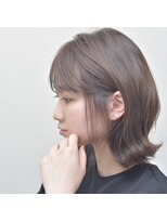 ドルセ(Dulce)&nbsp;【Dulce】ぷつんっと外はねボブ×フォギーベージュ×前髪