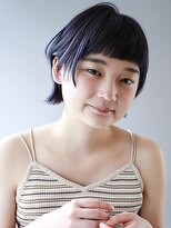 フリップビーアヴェダ(FLIP B AVEDA) 本八幡×ケアブリーチ×寒色カラー×シンプルボブ×パープル