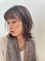 ビーワールド(B WORLD)&nbsp;ナチュラルミデ×ハイライト【髪質改善/デザインカラー】