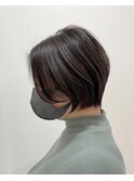 大人可愛い20代30代40代ショートボブ丸みショート