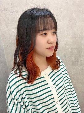 テトテ 三宮店(Tetote) / インナーカラー オレンジ / ヘルシースタイル /