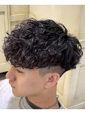 外国人風無造作スペインカール